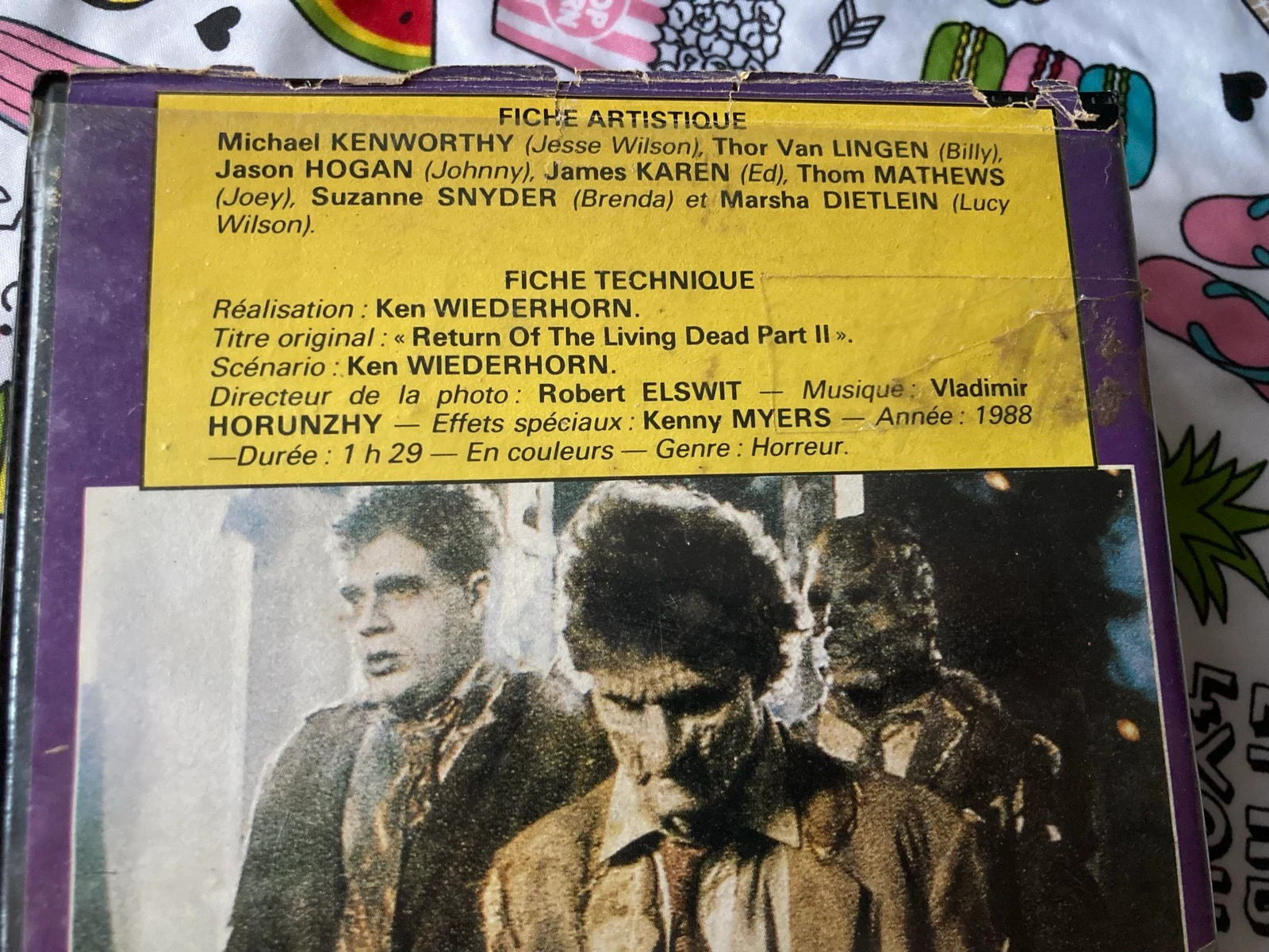 Cassette VHS The Return of the Living Dead 2 (read description) – photo 3